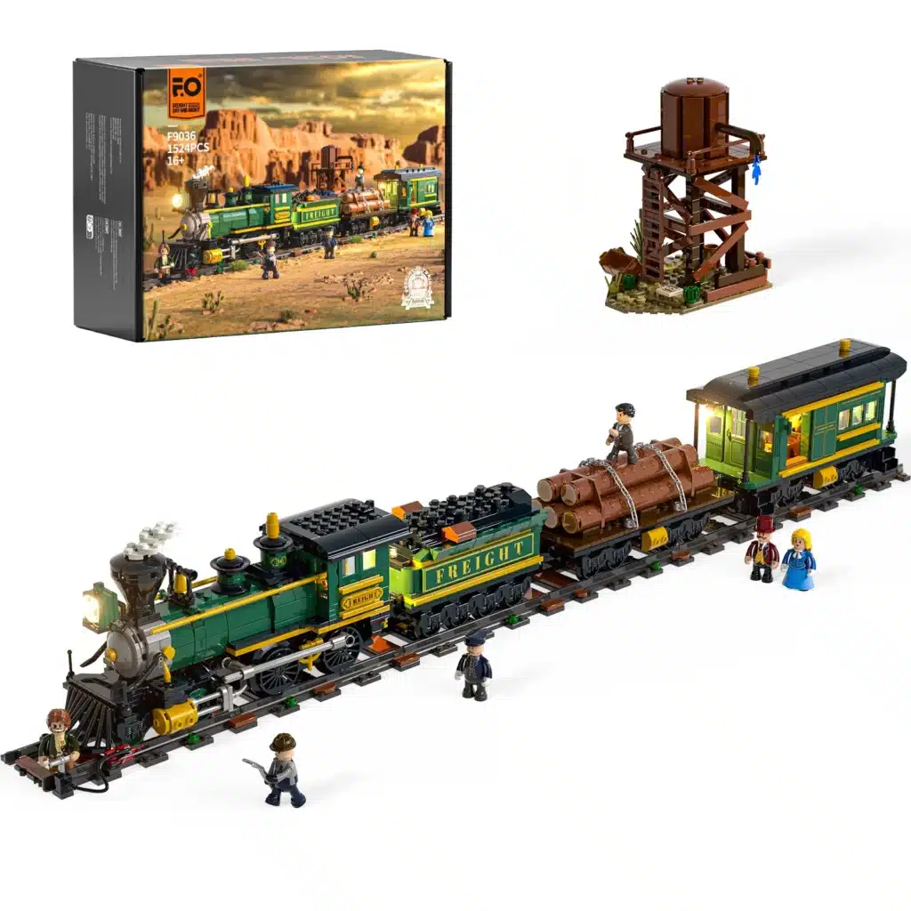 lumibricks f9036 western freight train