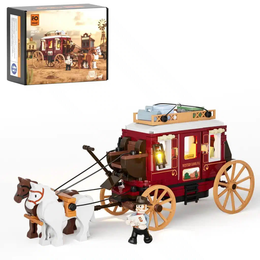 lumibricks f9052 western stagecoach