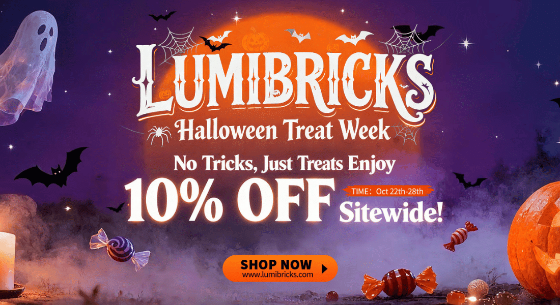 Lumibricks Halloween Treat Week – 10% korting op alle sets