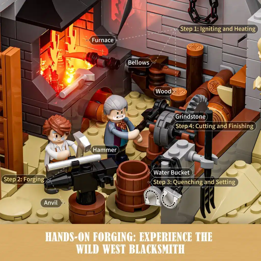 lumibricks l9089 old west blacksmith (5)