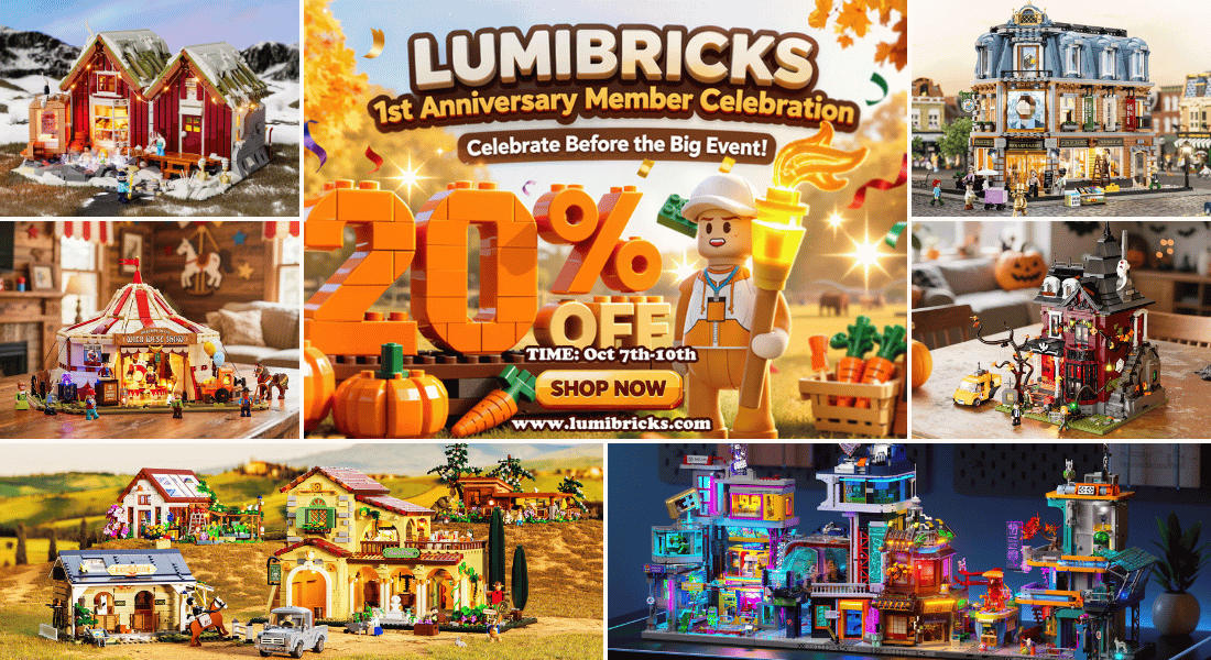 Lumibricks viert eenjarige bestaan loyaliteitsprogramma met 20% korting op alle sets