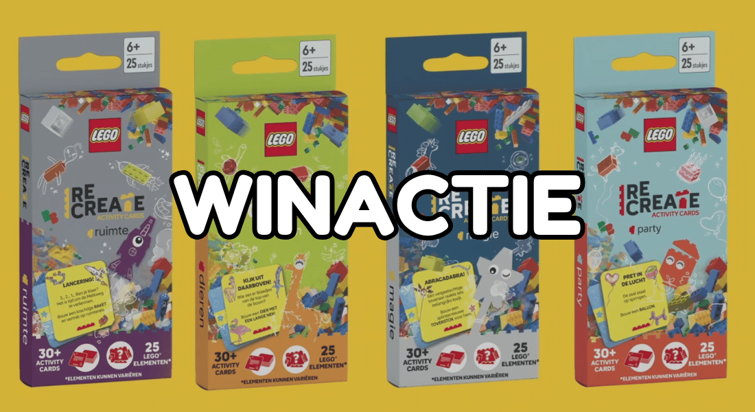 [Winactie] Win één van de vier setjes LEGO Recreate Activity Cards
