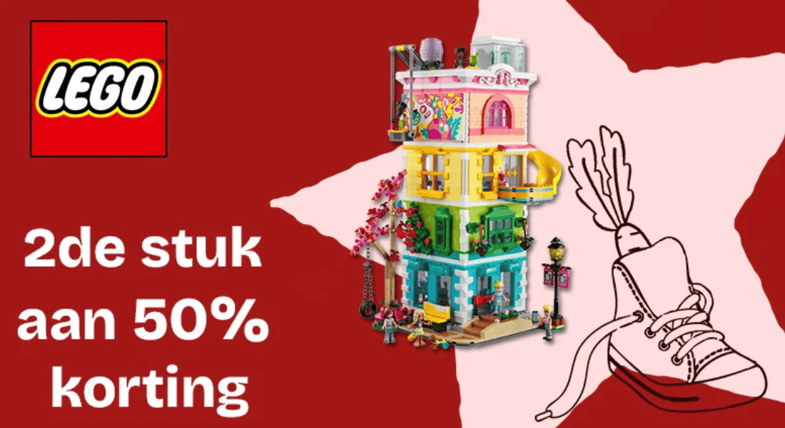 LEGO schoencadeaus – 2e set 50% korting bij Dreamland
