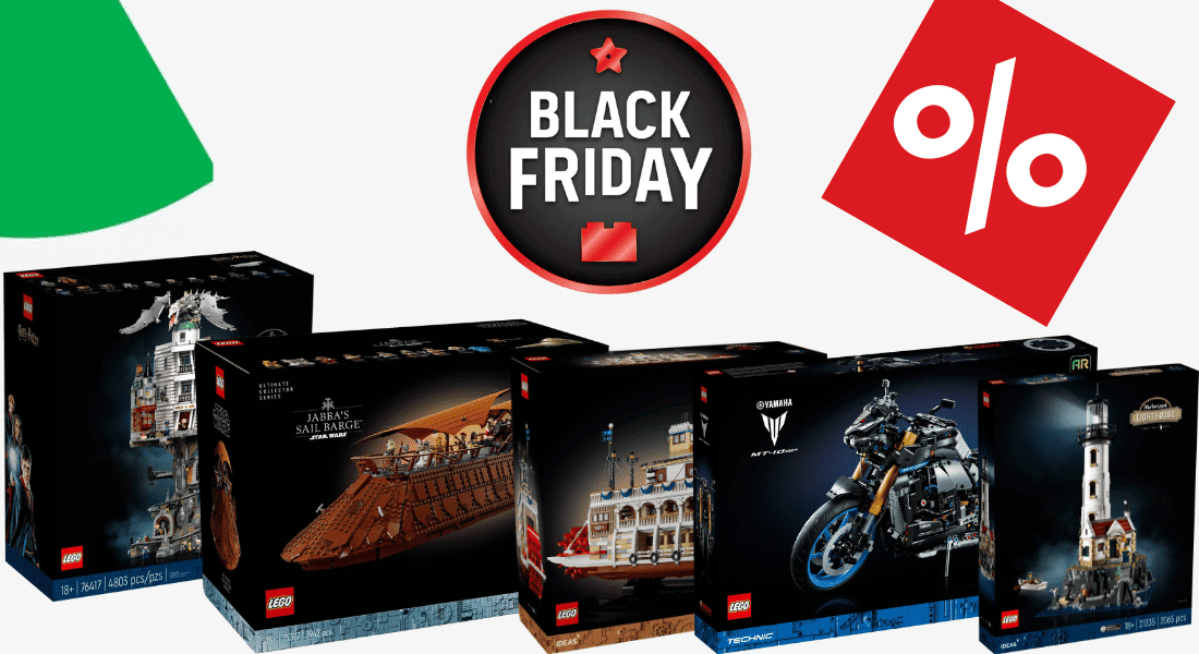 30% korting op geselecteerde lego sets tijdens lego black friday weekend 2025