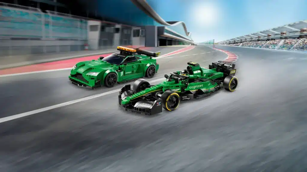 lego speed champions aston martin vantage safety car & amr23