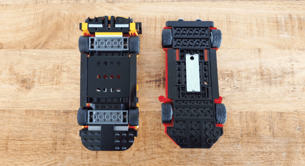 lego vs. mattel brick shop porsche 911 gt3 rs en maserati mc20 naast elkaar (8)