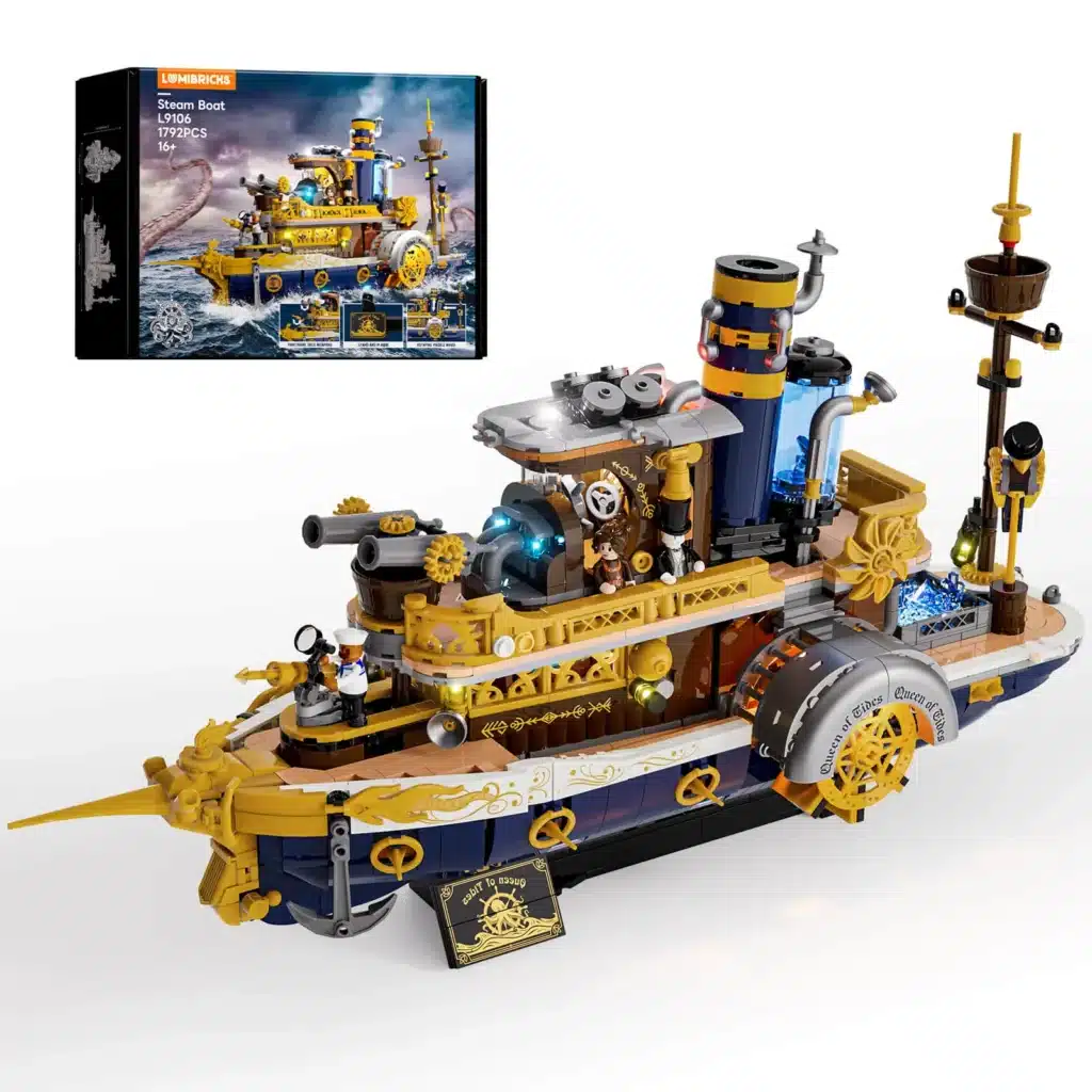 lumibricks 11016 steam boat