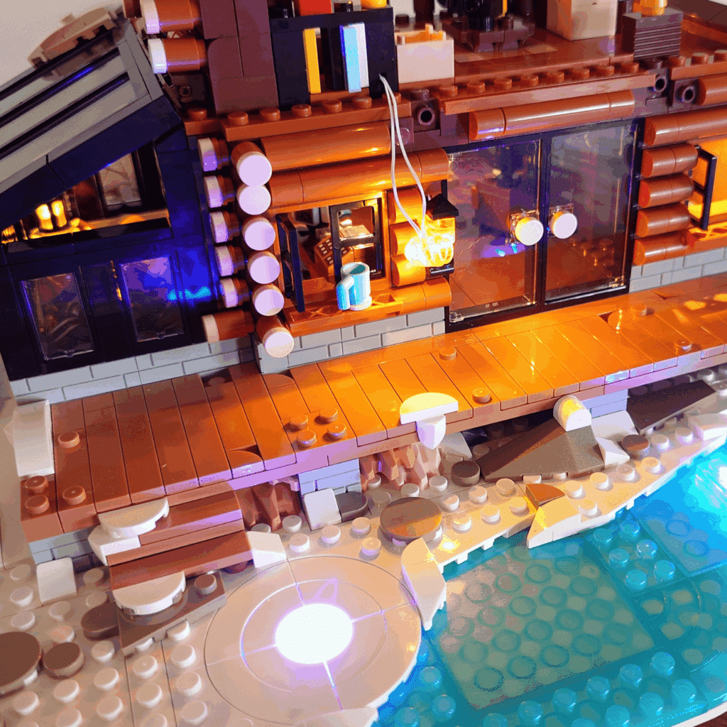 review lumibricks aurora cabin met noorderlichtprojectie (7)