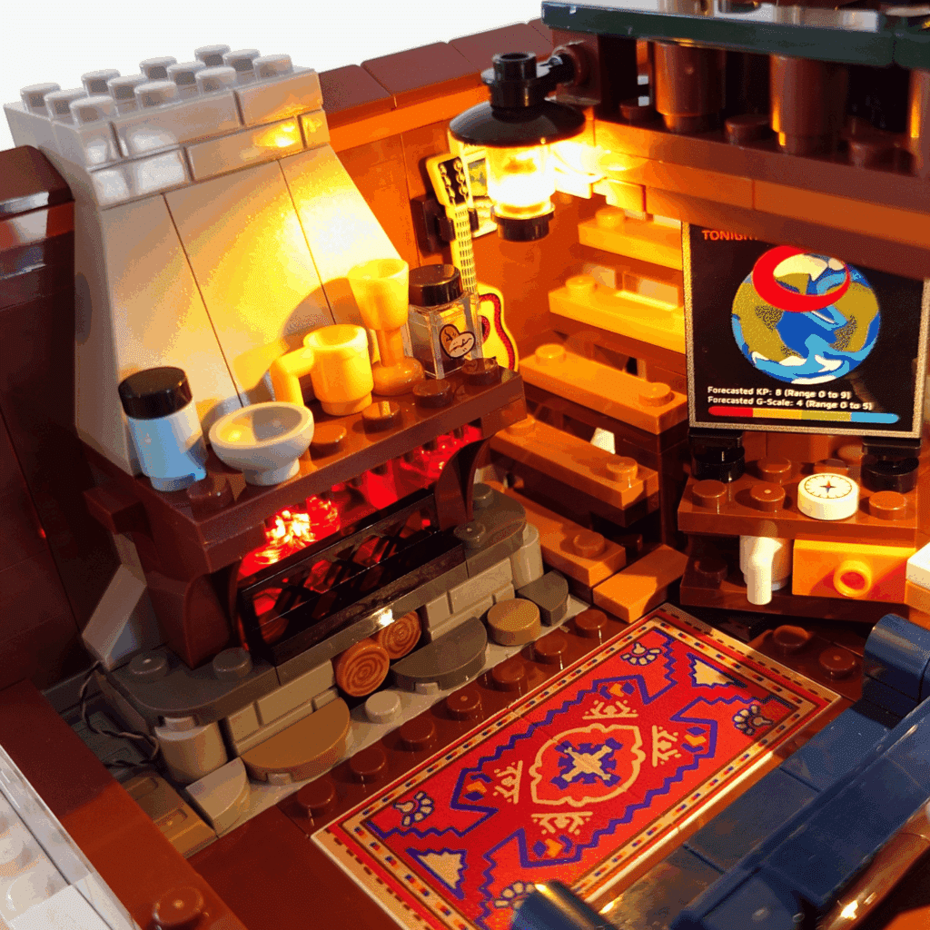 review lumibricks aurora cabin met noorderlichtprojectie (9)