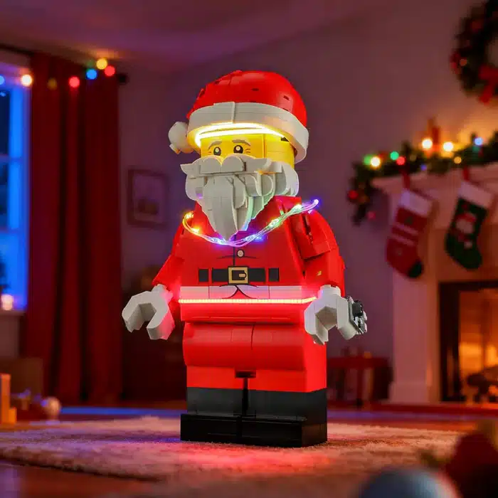 up scaled santa minifigure briksmax 2.0