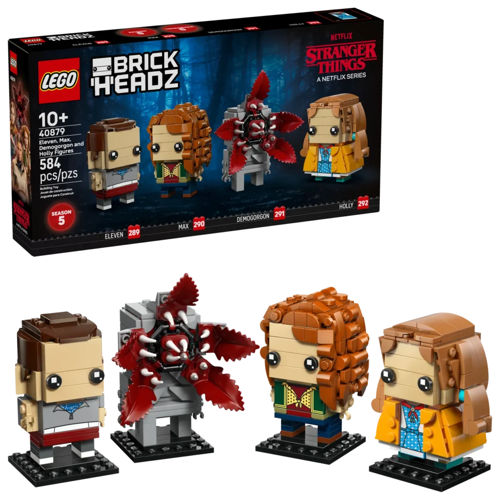 lego brickheadz 40879 eleven, max, demogorgon and holly figures (1)