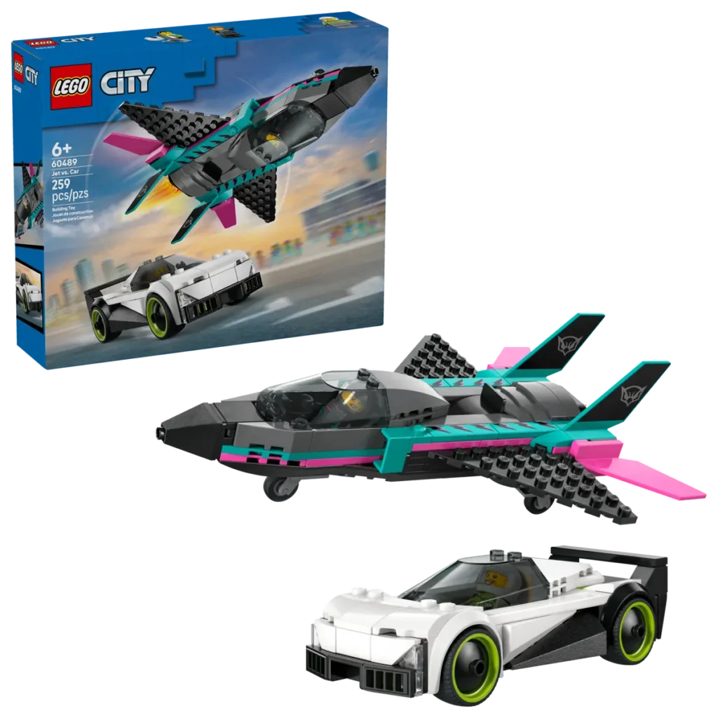 lego city 60489 jet vs. car (1)