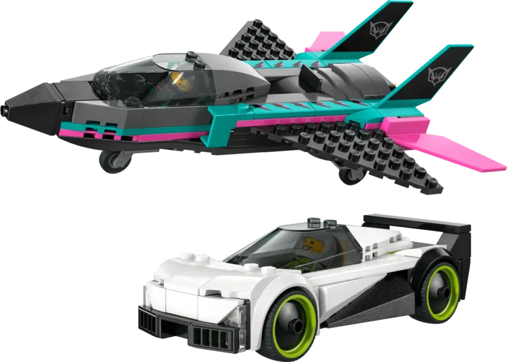 lego city 60489 jet vs. car (2)