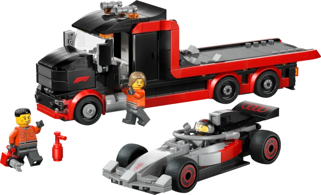 lego city 60493 f1 display truck with audi f1 race car (3)