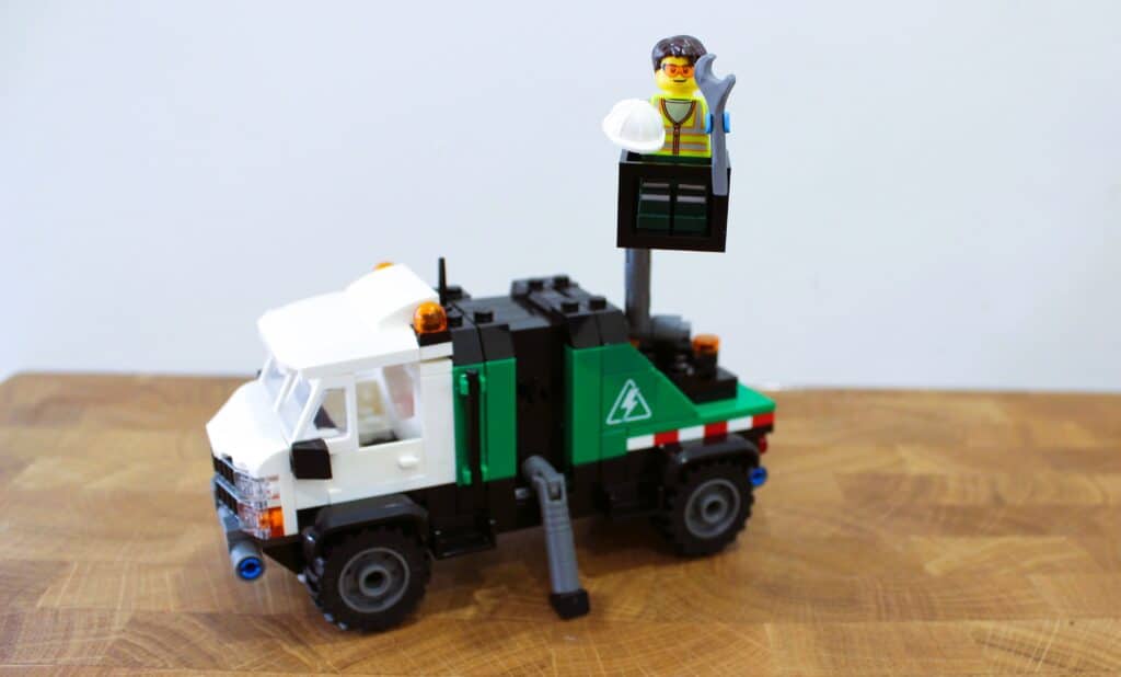 lego city 60505 airplane, service truck & hovercraft remix 06