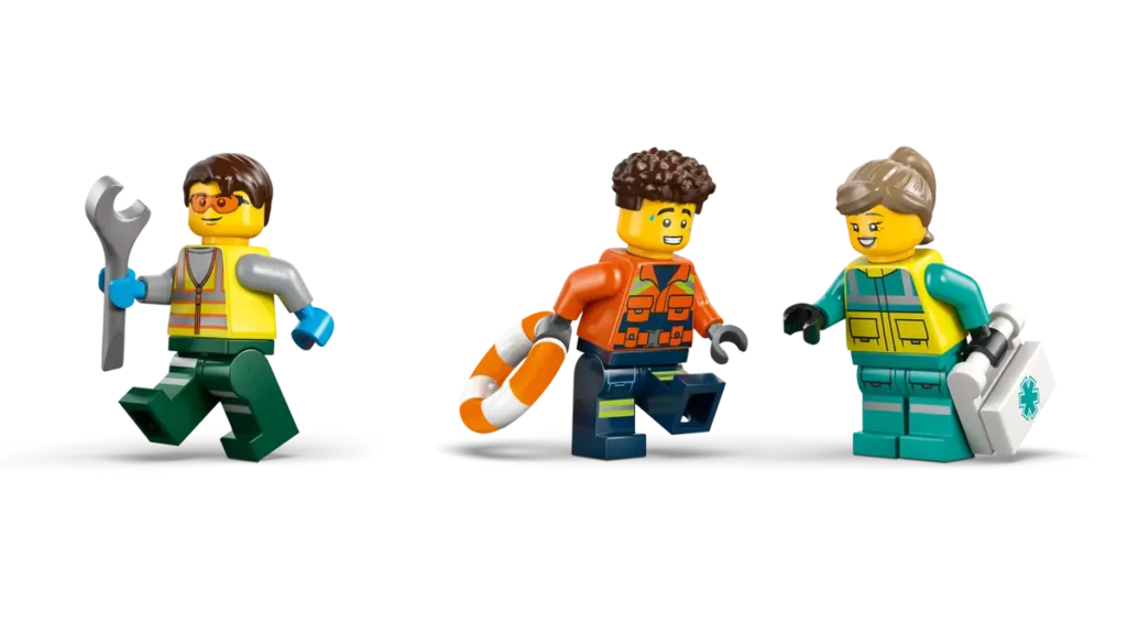 lego city 60505 airplane, service truck & hovercraft remix (4)