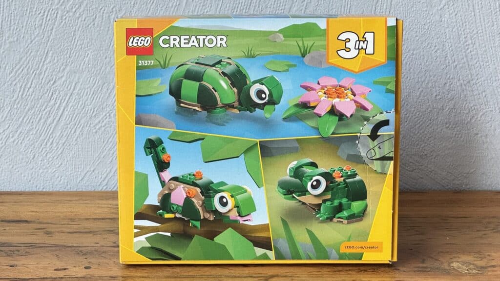 lego creator 3 in 1 31377 turtle with a waterlily2