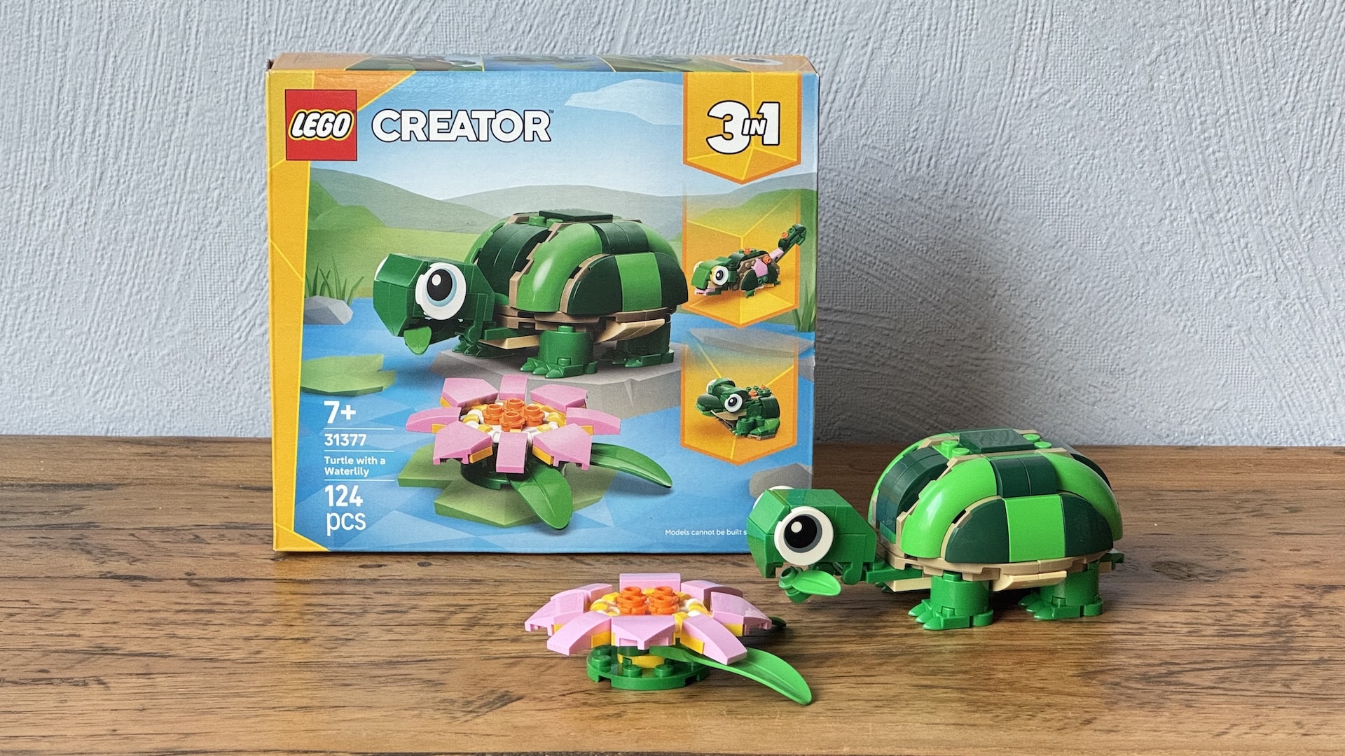 lego creator 3 in 1 31377 turtle with a waterlily3