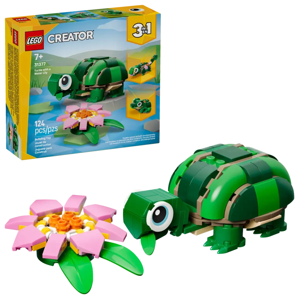 lego creator 31377 turtle with a waterlily (1)