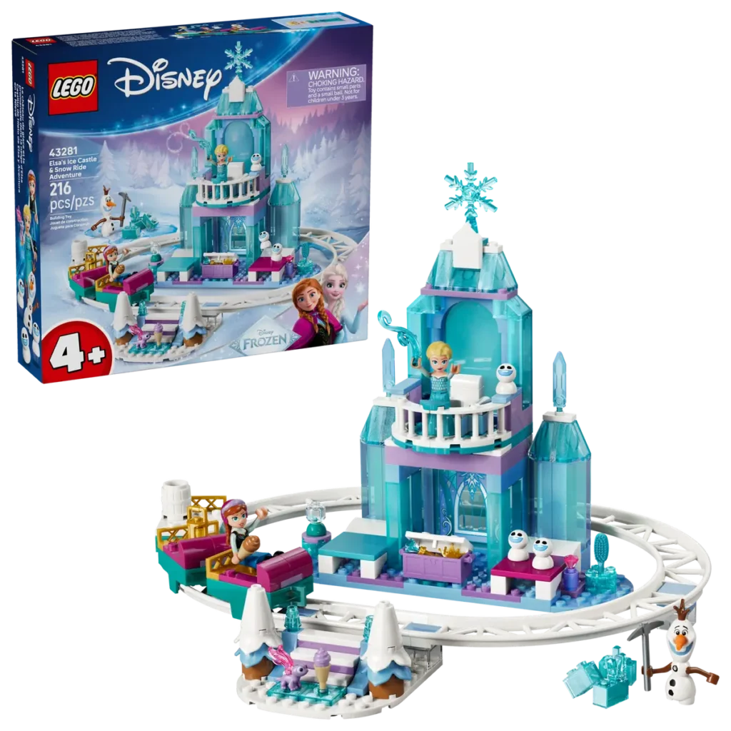 lego disney 43281 elsa’s ice castle and snow ride (1)