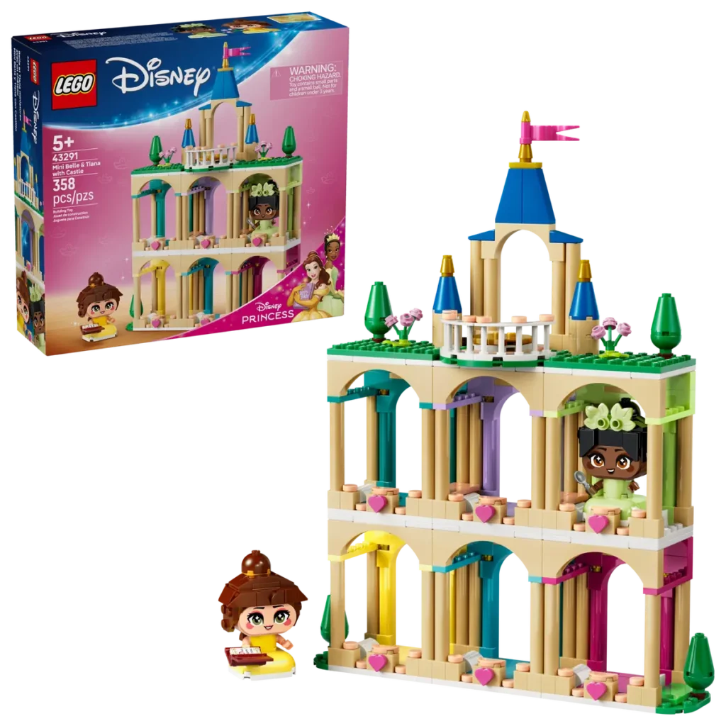 lego disney 43291 mini belle & tiana with castle (1)