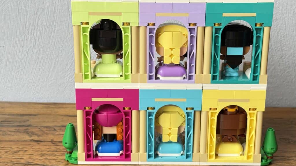 lego disney 43291 mini belle and tiana with castle 43303 mini jasmine and rapunzel 43284 mini anna and elsa8