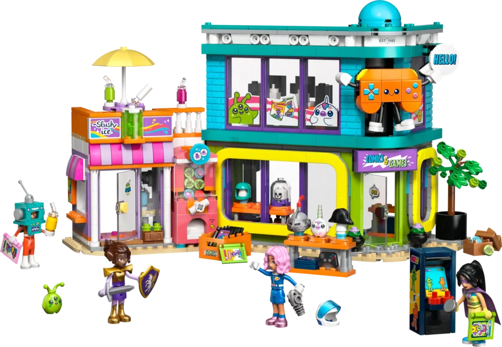 lego friends 42674 comic book and game shop (3)