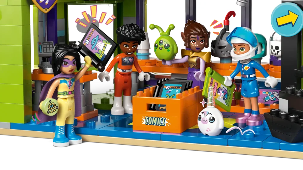 lego friends 42674 comic book and game shop (7)