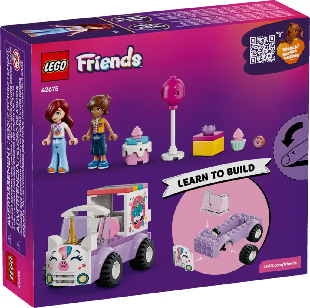 lego friends 42675 unicorn cake delivery car (2)