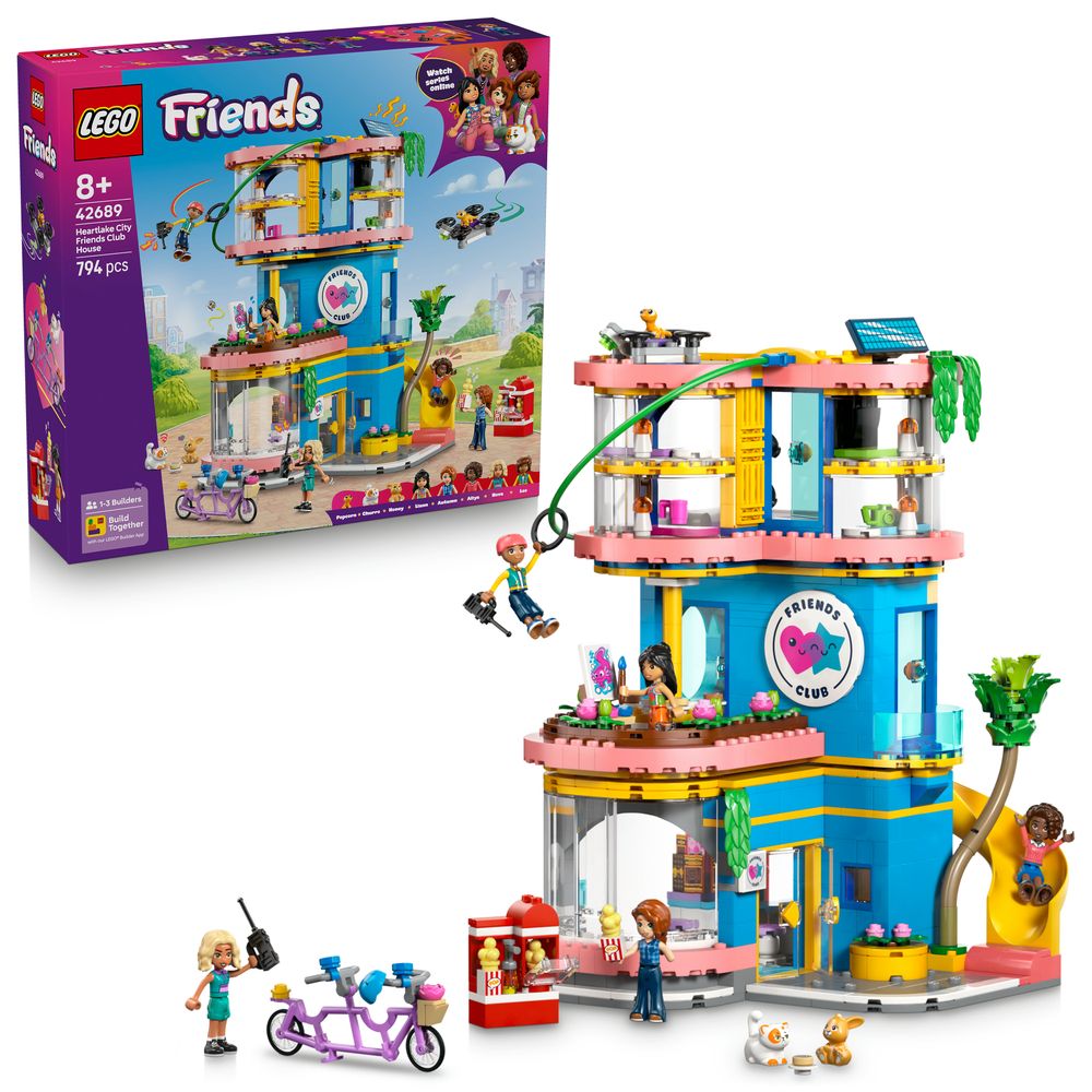 lego friends 42689 heartlake city friends club house