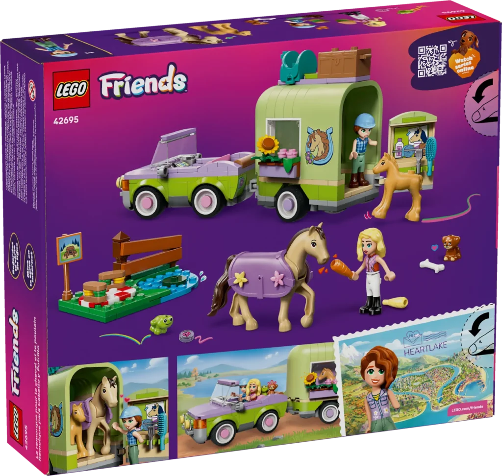 lego friends 42695 horse & baby foal trailer (8)