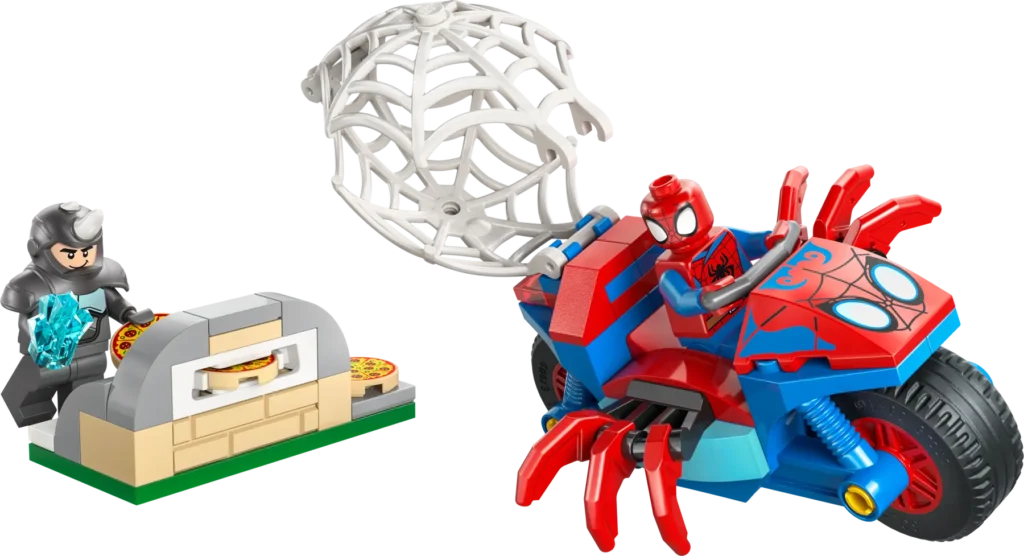 lego marvel 11206 spidey on his motorcycle vs. rhino (2)