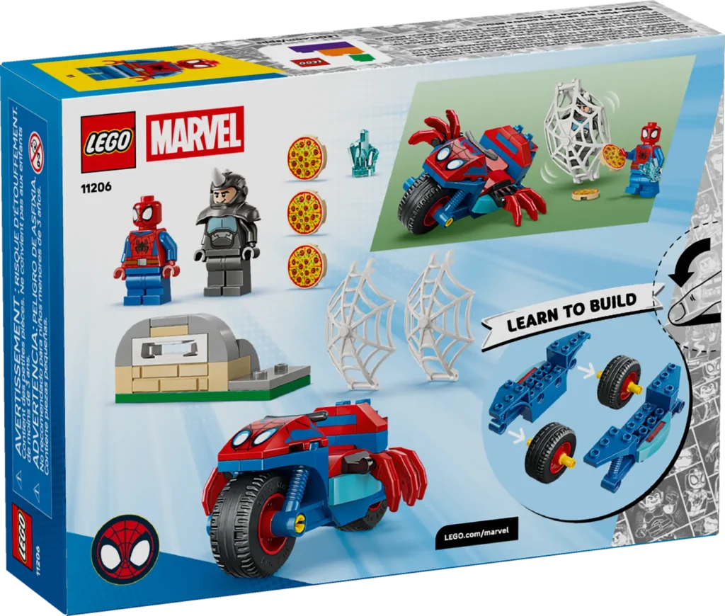 lego marvel 11206 spidey on his motorcycle vs. rhino (3)
