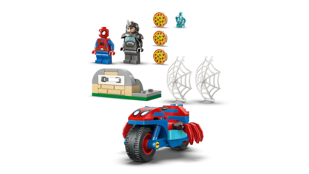 lego marvel 11206 spidey on his motorcycle vs. rhino (7)