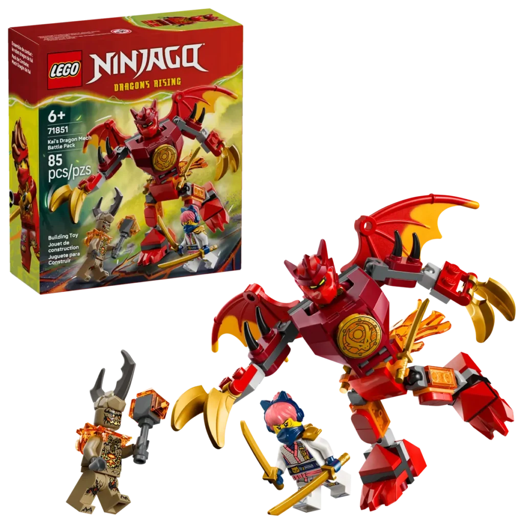lego ninjago 71851 kai’s dragon mech battle pack (1)