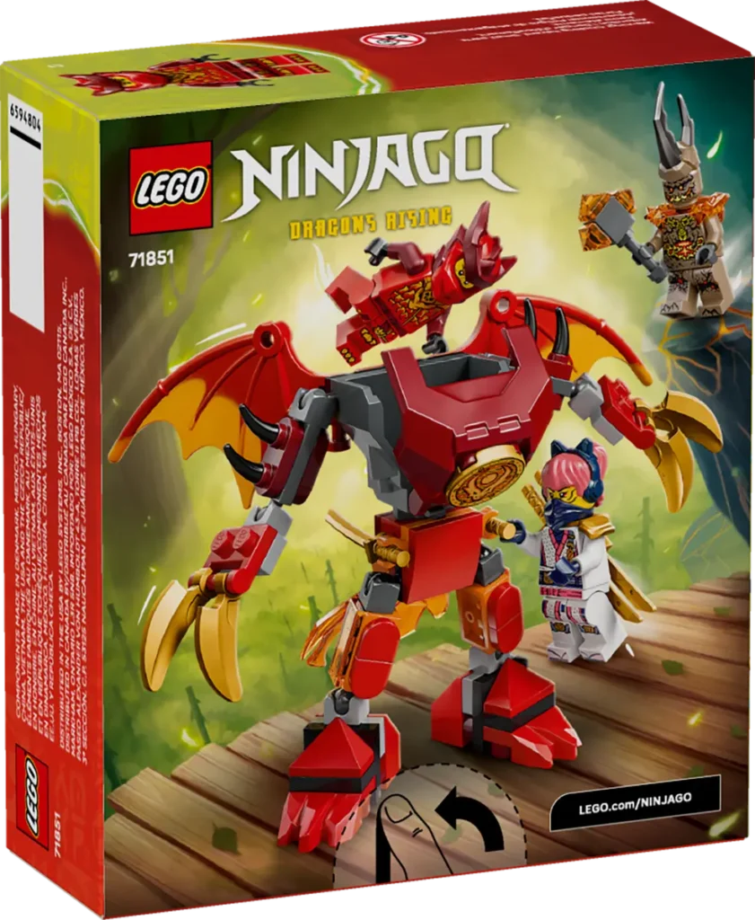 lego ninjago 71851 kai’s dragon mech battle pack (3)