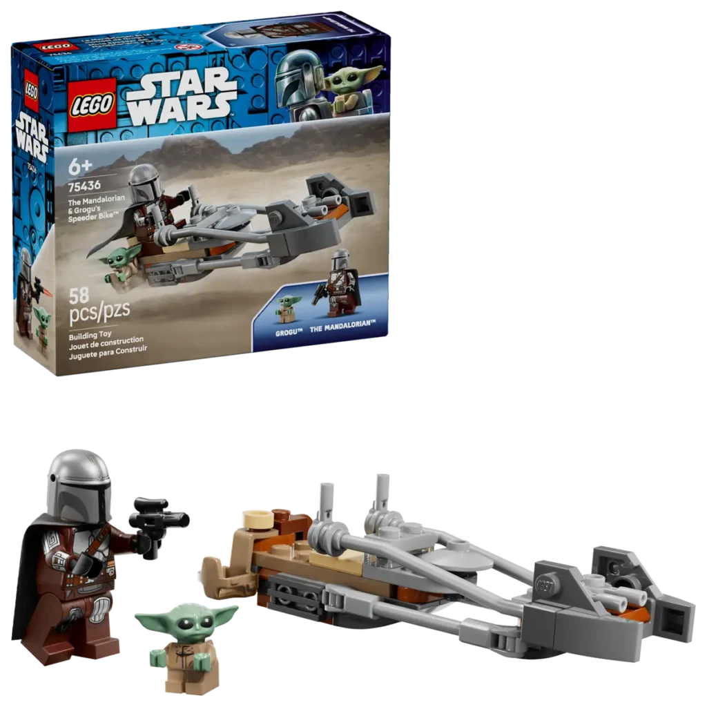 lego star wars 75436 the mandalorian & grogu's speeder bike (1)