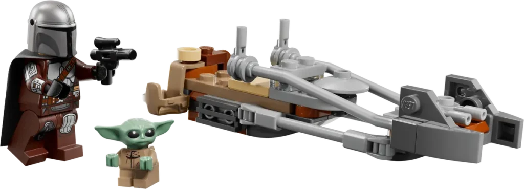 lego star wars 75436 the mandalorian & grogu's speeder bike (2)