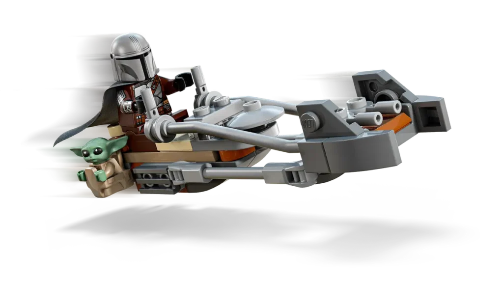 lego star wars 75436 the mandalorian & grogu's speeder bike (3)
