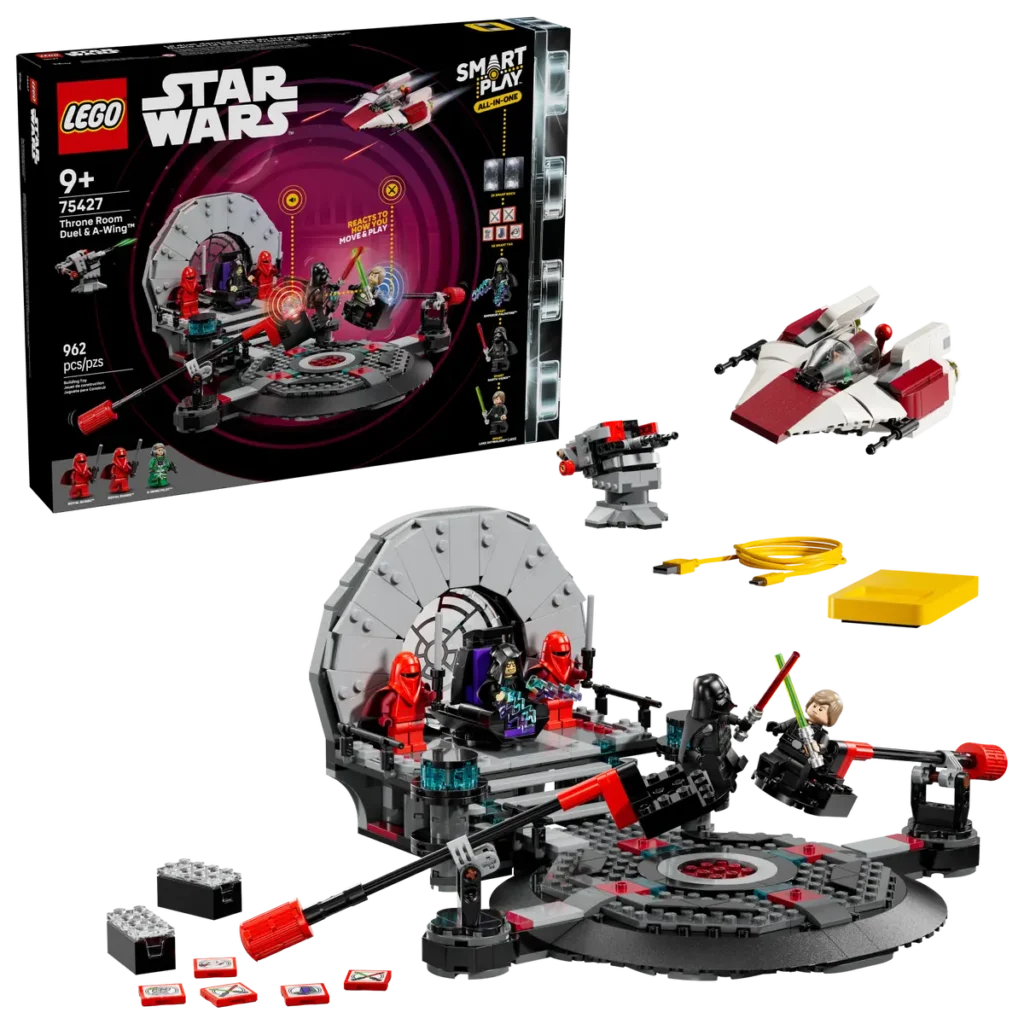 lego star wars 75427 smart play throne room duel & a wing (1)