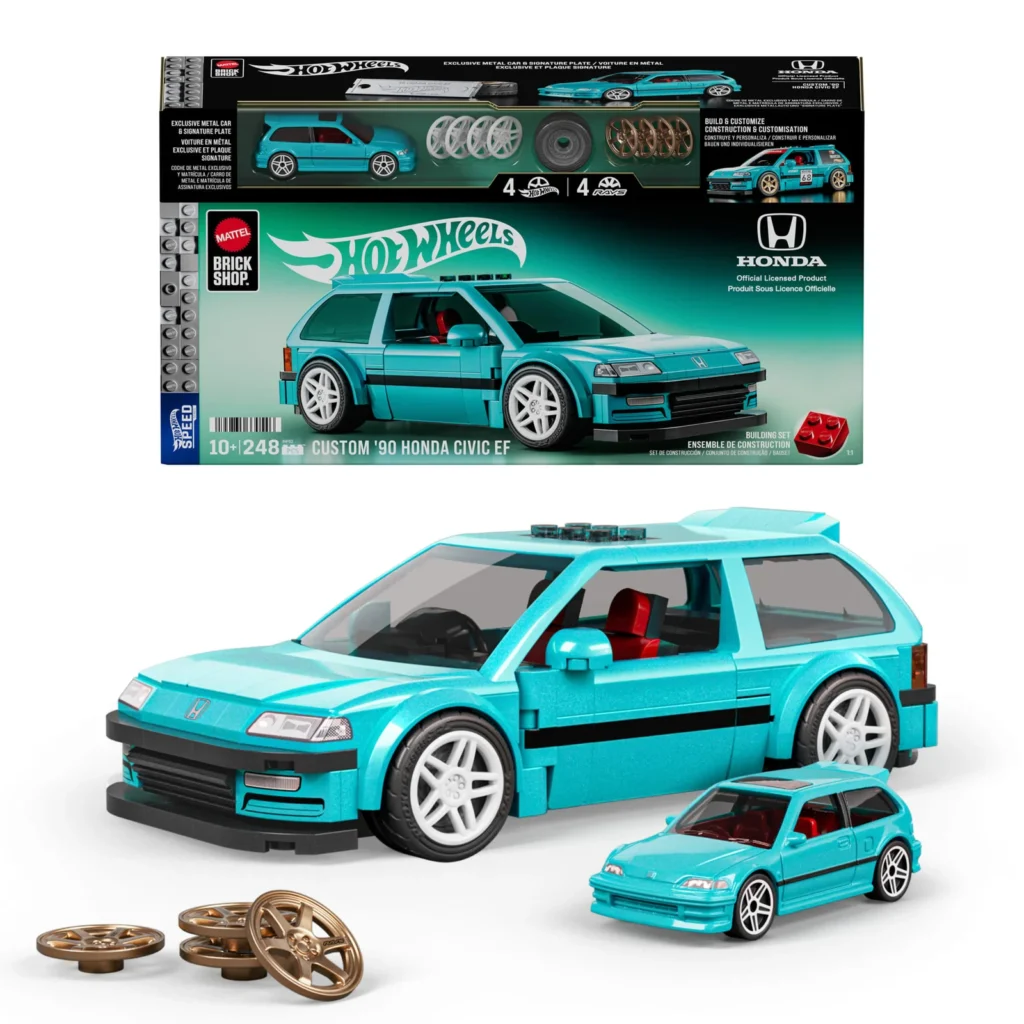 mattel brick shop hot wheels custom ’90 honda civic ef (1)