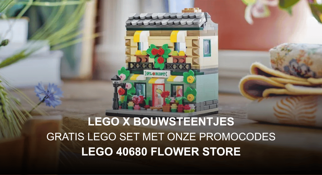 Vraag hier jouw code aan voor de gratis LEGO 40680 Flower Store GWP