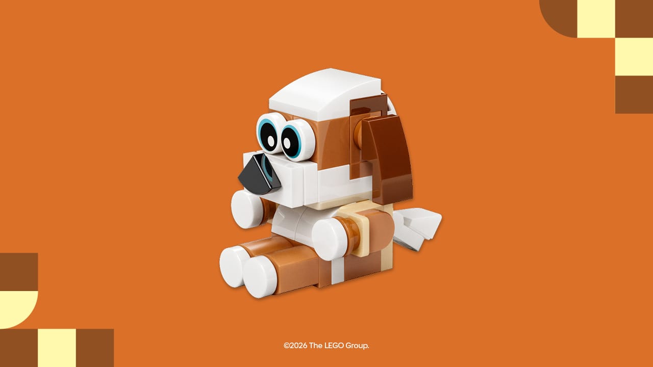 [Make & Take] Haal eind februari een gratis LEGO Puppy op bij de LEGO Stores