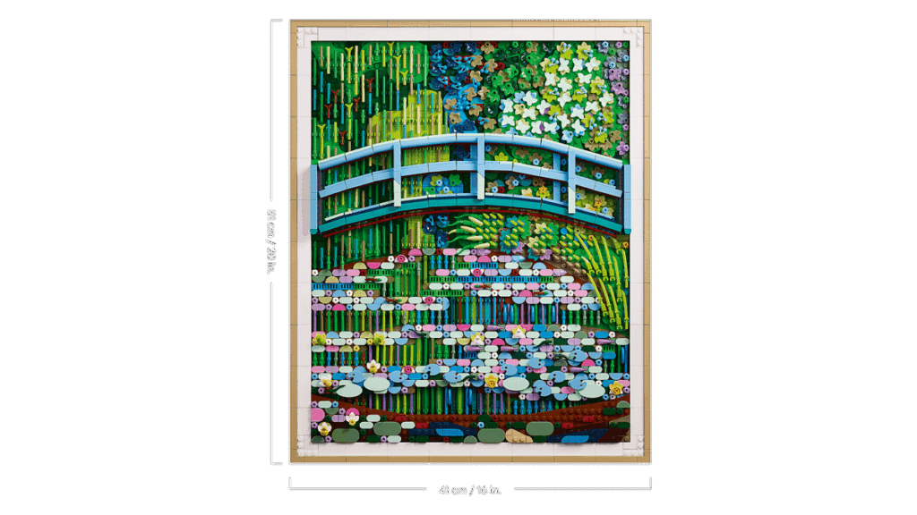 lego art 31220 claude monet – bridge over a pond of water lilies (6)
