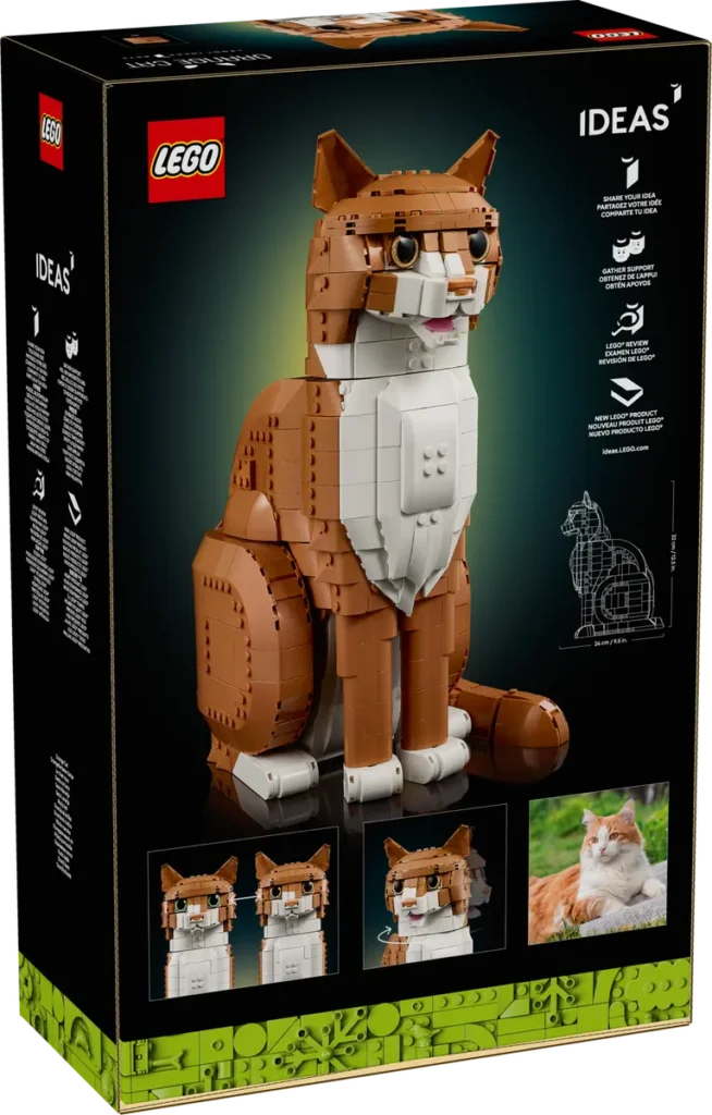 lego ideas 21376 orange cat (3)