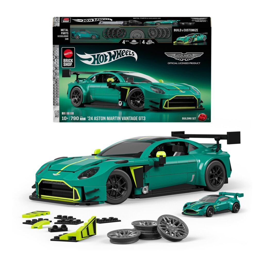 mattel brick shop hot wheels ’24 aston martin vantage gt3 (1)