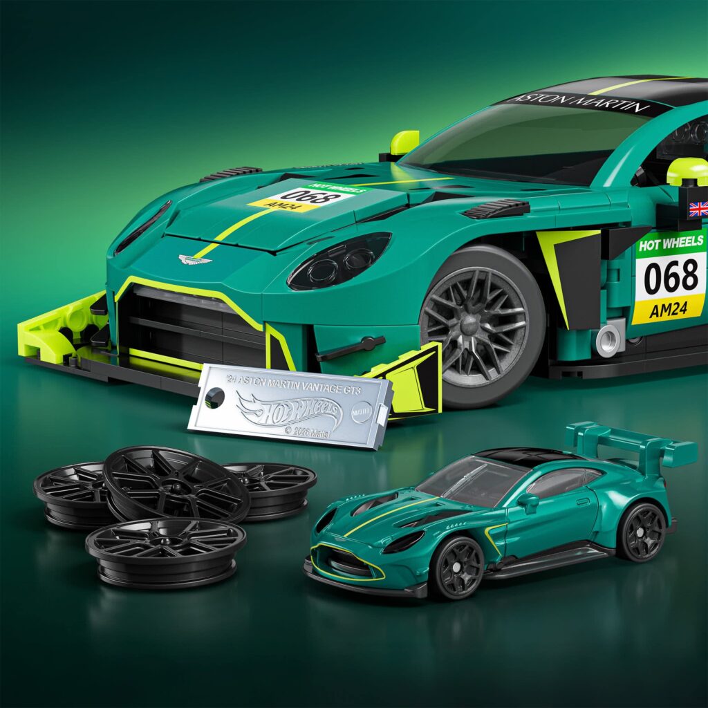 mattel brick shop hot wheels ’24 aston martin vantage gt3 (5)