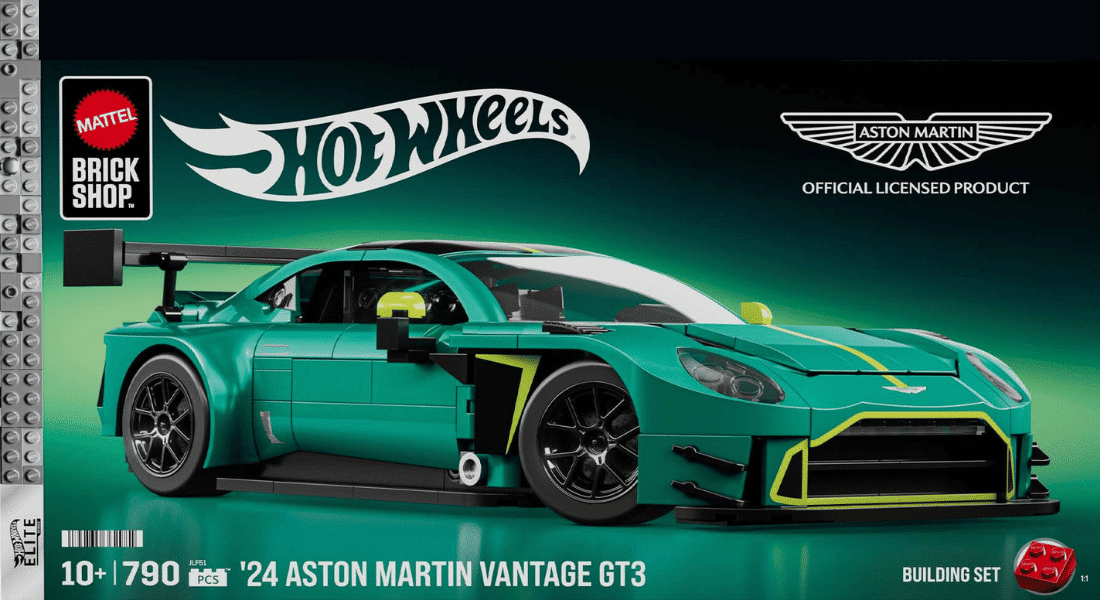 Mattel Brick Shop Hot Wheels ’24 Aston Martin Vantage GT3 aangekondigd