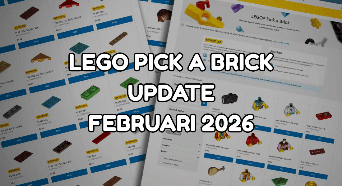 Nieuwe LEGO Pick a Brick elementen februari 2026