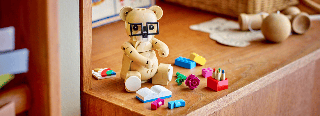 gratis lego 40763 children's day teddy bear banner